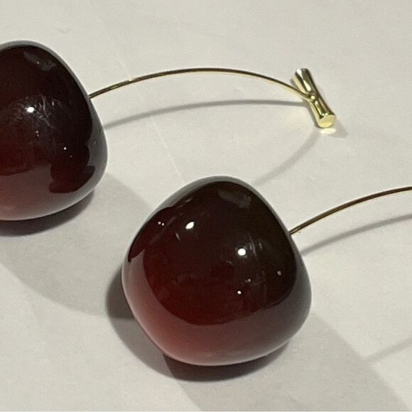 Creative Cute Cherry Stud Earrings, Colorful Cherry Dangle Earrings - Picture 6 of 10